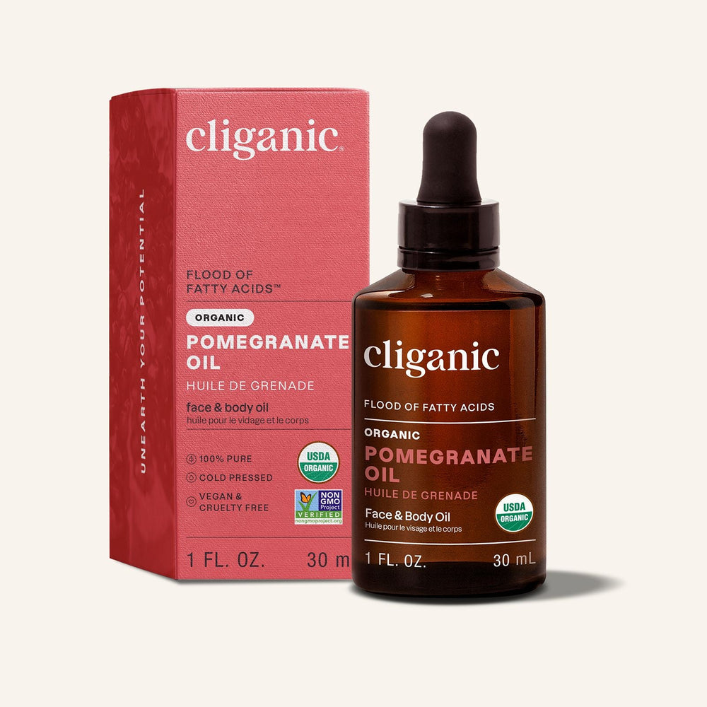 Organic Pomegranate Oil - Cliganic Skin & Hair Oils