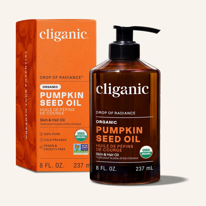Organic Pumpkin Seed Oil - Cliganic Skin & Hair Oils