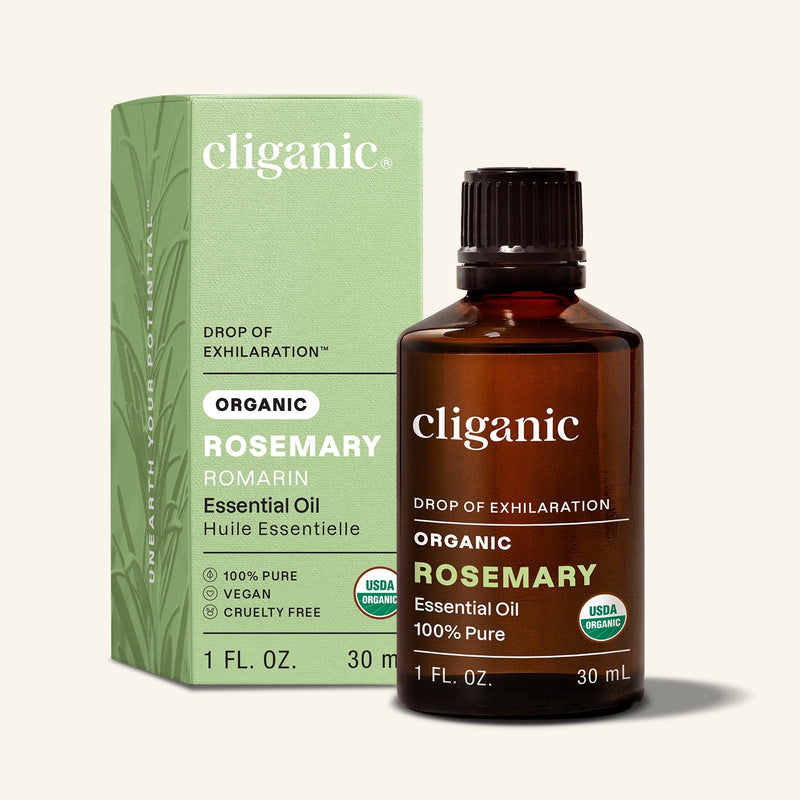 Organic Rosemary Essential Oil - Cliganic Essential Oil Singles