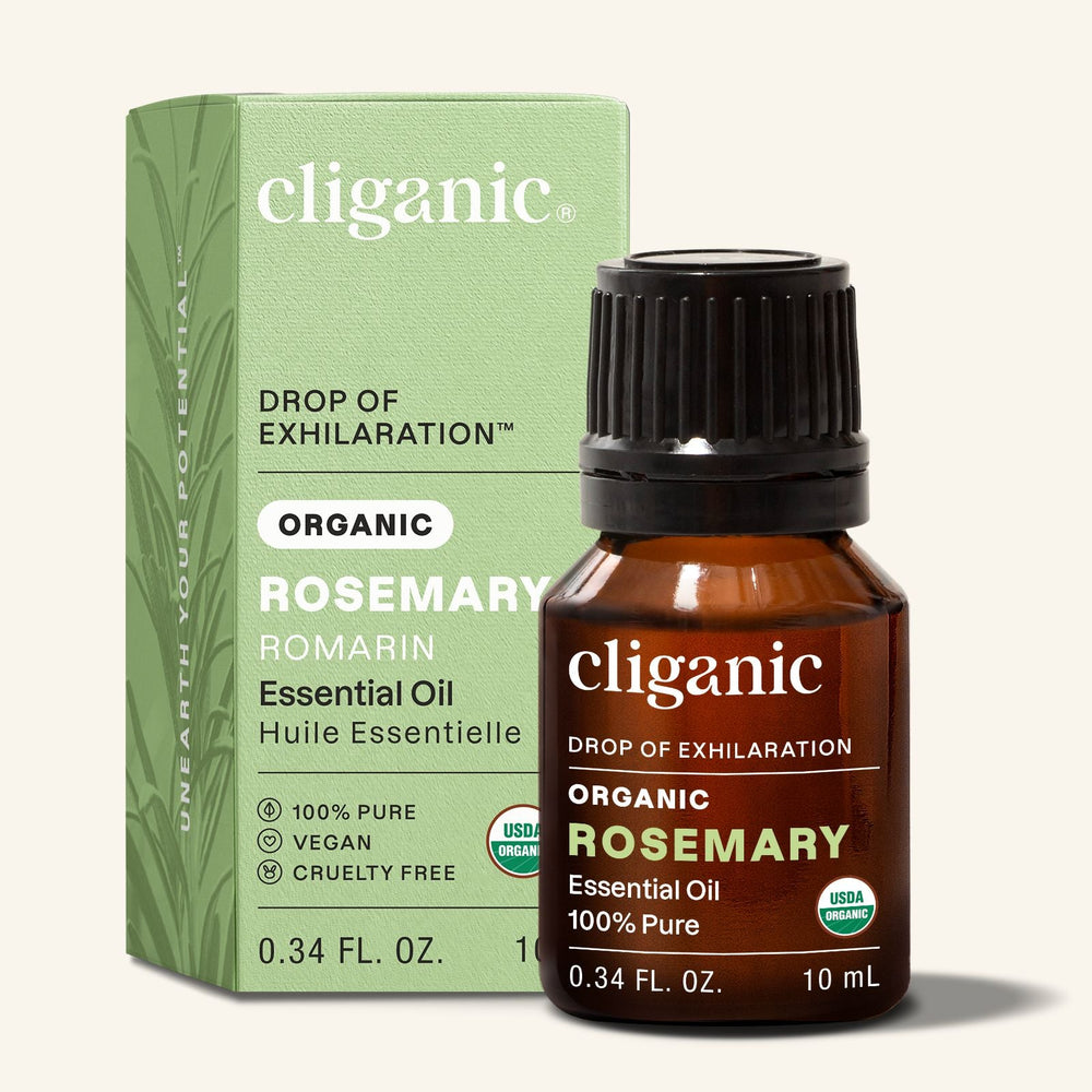 Organic Rosemary Essential Oil - Cliganic Essential Oil Singles