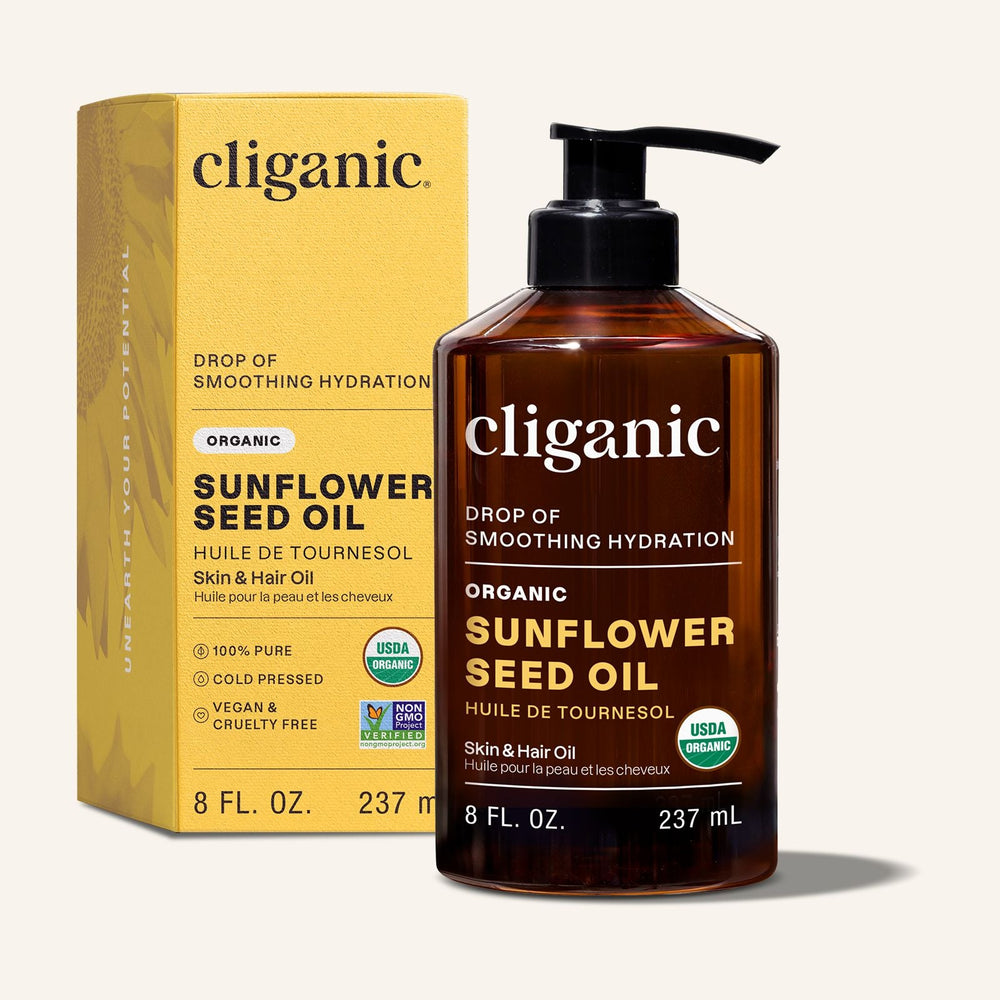 Organic Sunflower Oil - Cliganic Skin & Hair Oils