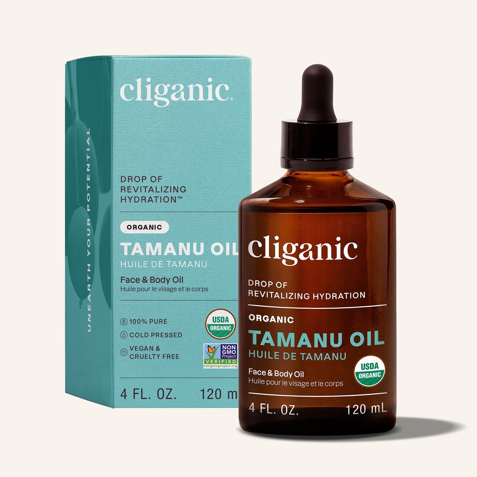 Oil for Skin and Hair Care | 100% Pure Organic Tamanu – Cliganic