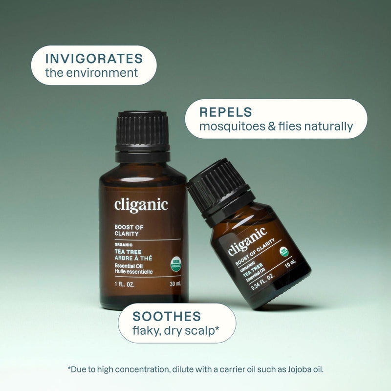 Organic Tea Tree Essential Oil - Cliganic Essential Oil Singles