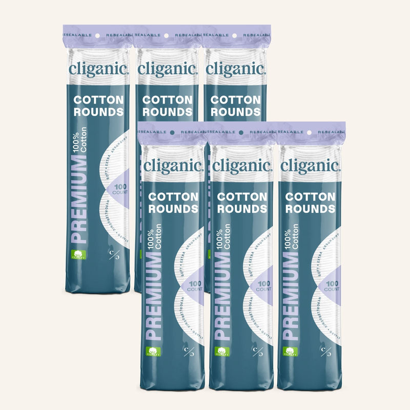 Premium Cotton Rounds - Cliganic Cotton Products