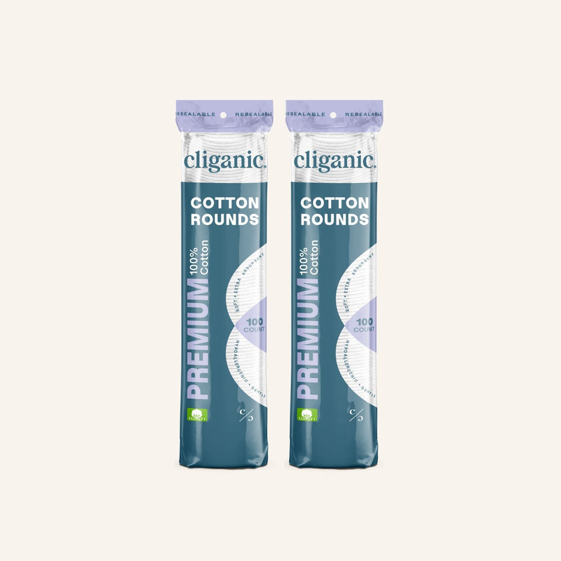 Premium Cotton Rounds - Cliganic Cotton Products