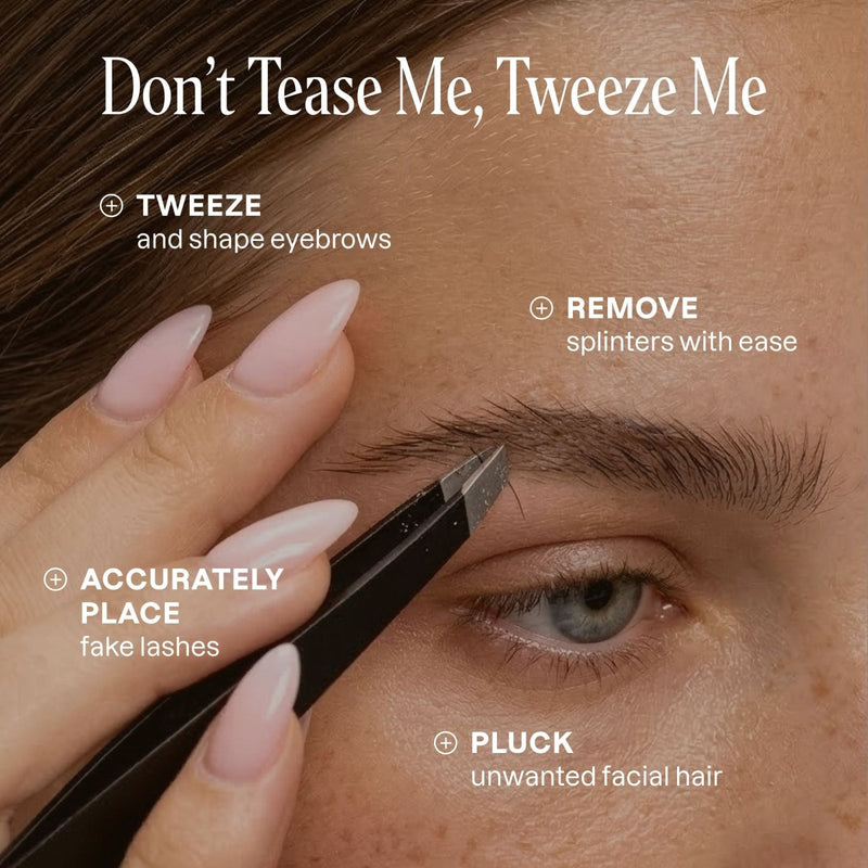 Slant Tip Tweezer - Cliganic