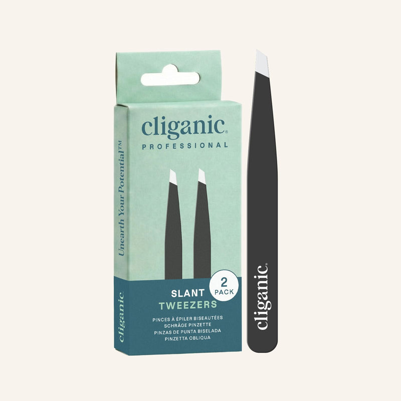 Slant Tip Tweezer - Cliganic