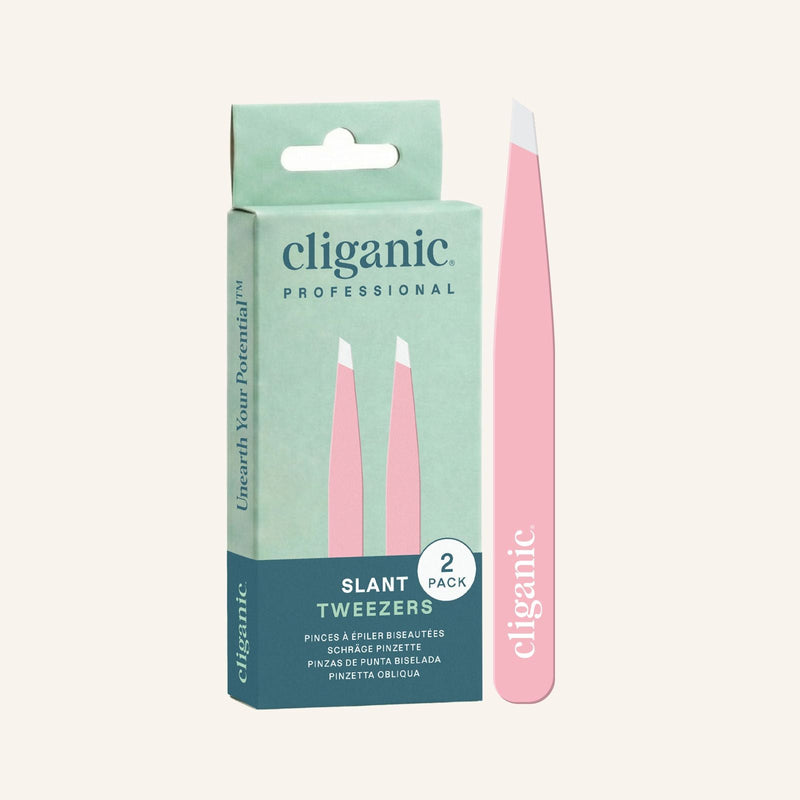 Slant Tip Tweezer - Cliganic