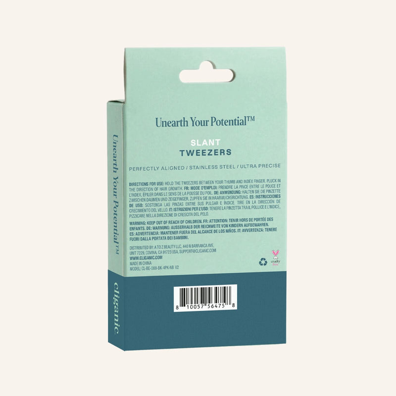Slant Tip Tweezer - Cliganic