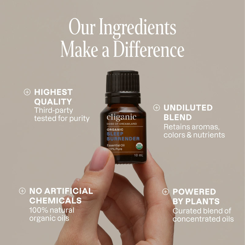 Sleep Surrender Organic Essential Oil Blend - Cliganic Essential Oil Blends