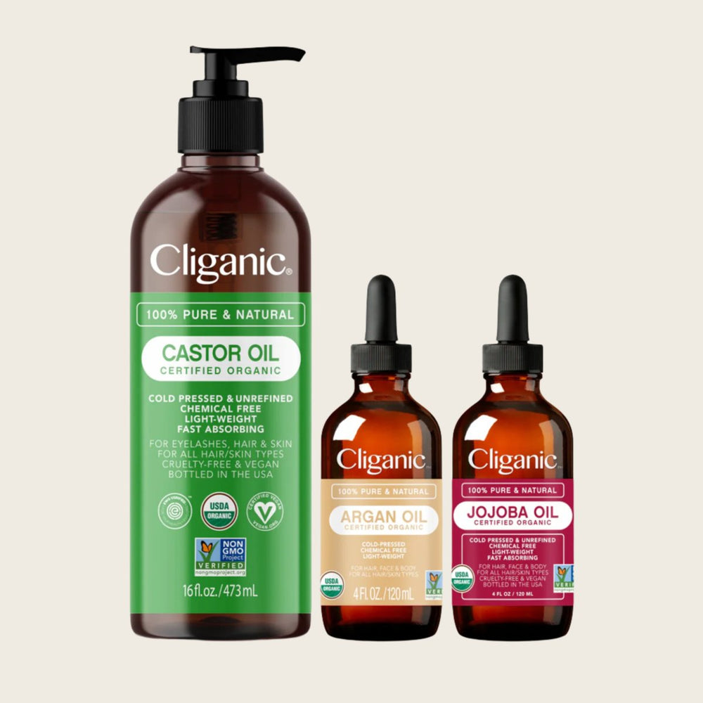 Starter Kit Trio - Cliganic Skin & Hair Oils