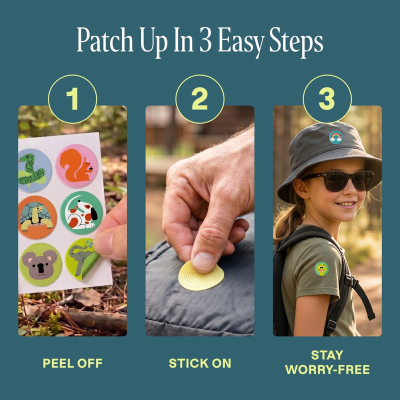 Stick & Go Mosquito Repellent Patches Bundle - Cliganic Mosquito Repellents