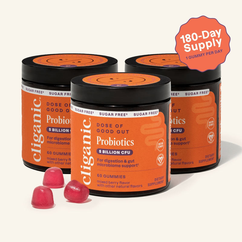 Sugar-Free Probiotic Gummies - Cliganic Supplements