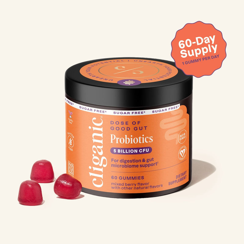 Sugar-Free Probiotic Gummies - Cliganic Supplements