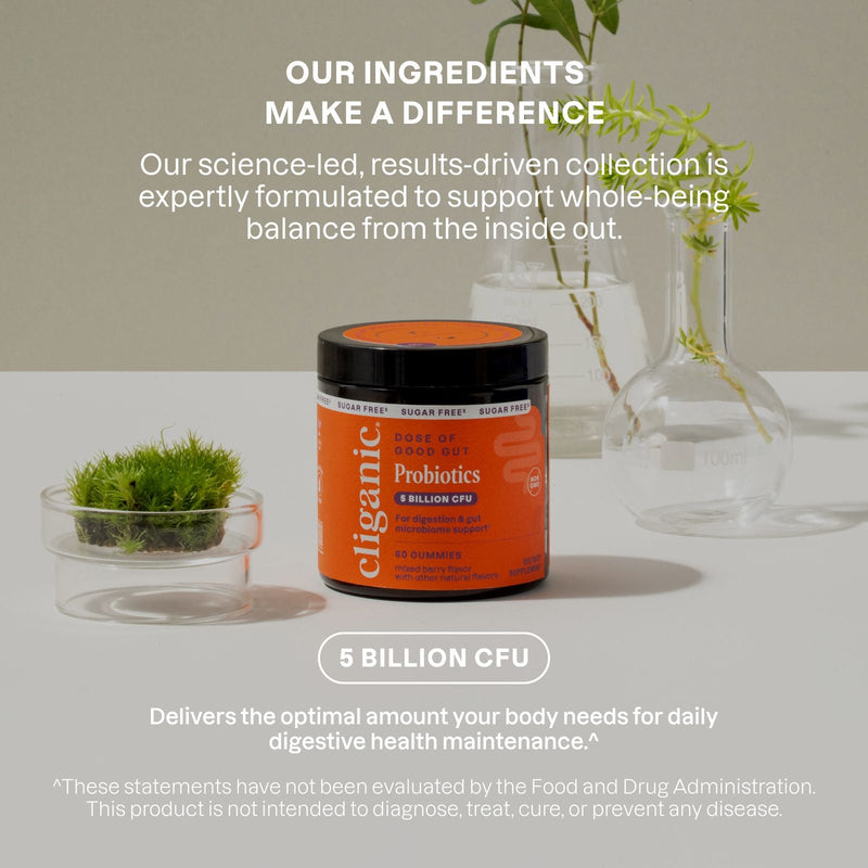 Sugar - Free Probiotic Gummies - Cliganic Supplements