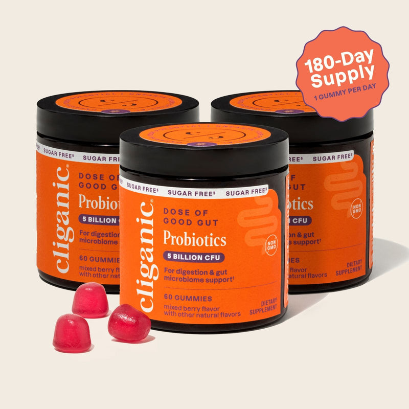 Sugar - Free Probiotic Gummies - Cliganic Supplements