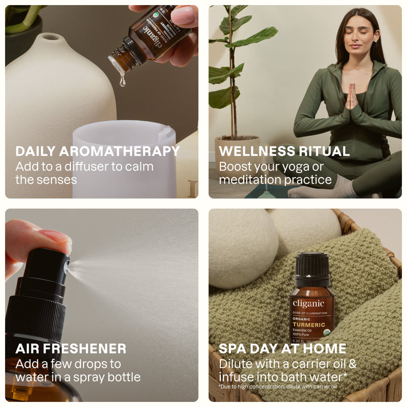 Turmeric Essential Oil - Cliganic Essential Oil Singles