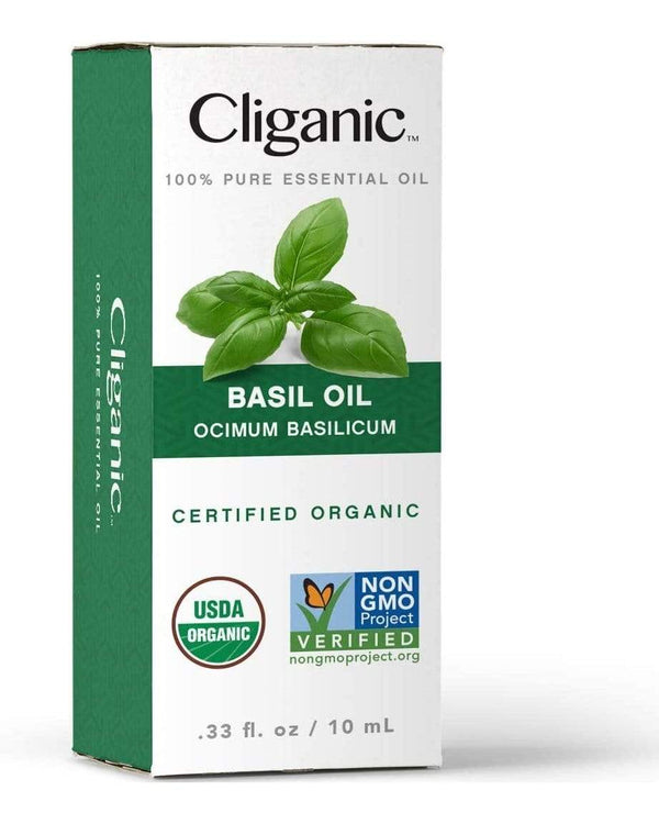 Cliganic 100% Pure Organic Basil Oil
