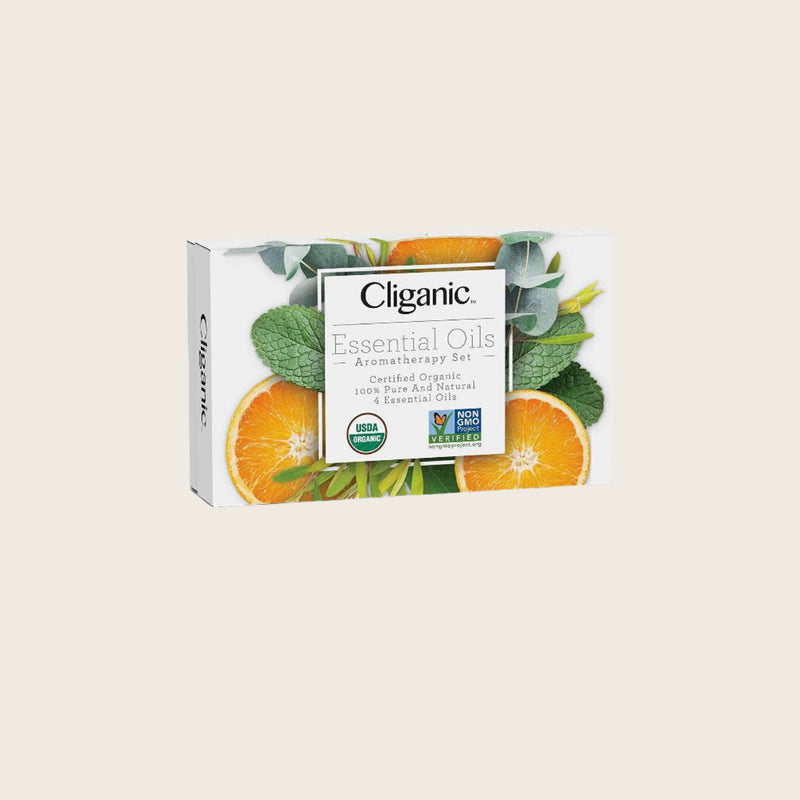 Cliganic Organic Aromatherapy Set (Top 4 Essential Oils)