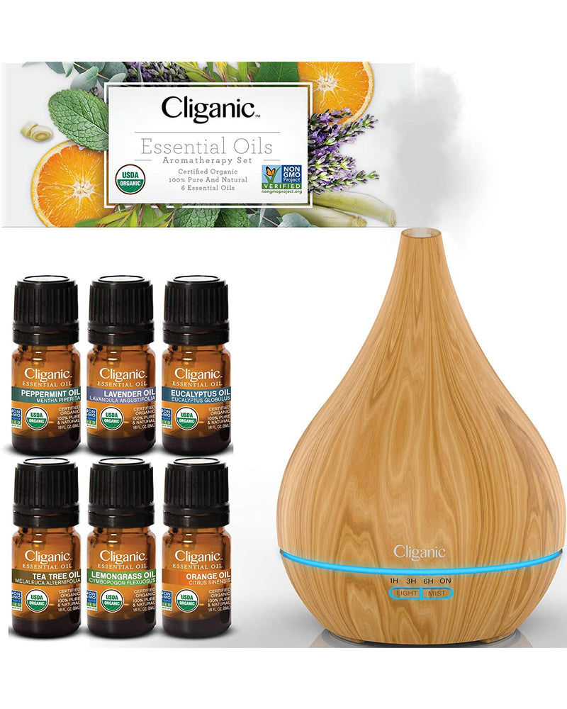 Bundle & Save! Top 6 Essential Oils Set with Diffuser