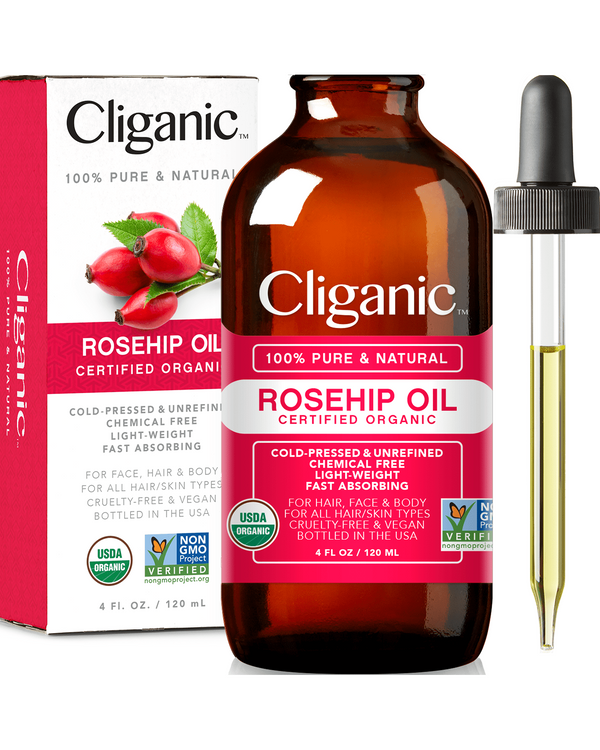 Cliganic 100% Pure Organic Rosehip Oil 1oz