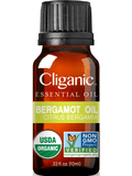 Cliganic 100% Pure Organic Bergamot Oil 0.33oz