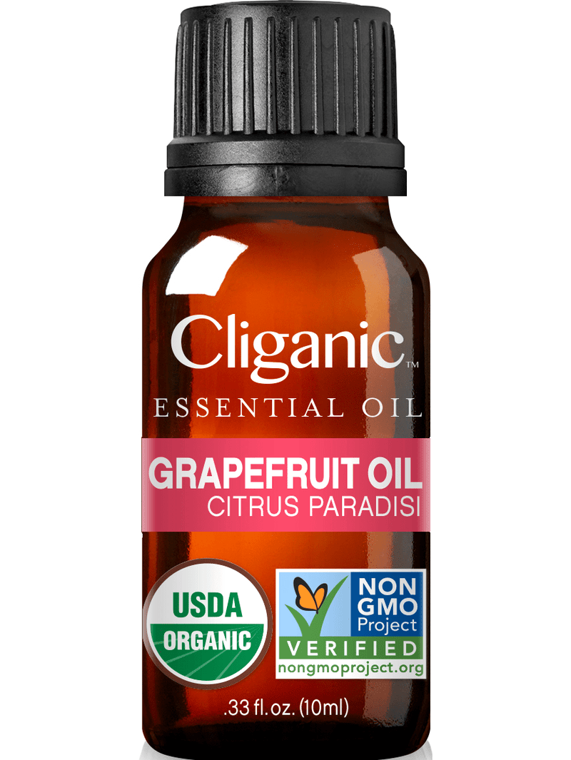 Cliganic Organic Pink Grapefruit Oil, 100% Pure Natural, for Aromatherapy | Non-GMO Verified