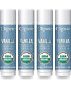 Organic Lip Balm - Vanilla (Pack of 4) - Cliganic Lip Balms