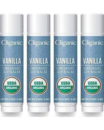 Organic Lip Balm - Vanilla (Pack of 4)